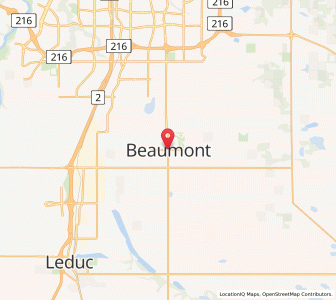 Map of Beaumont, AlbertaAlberta