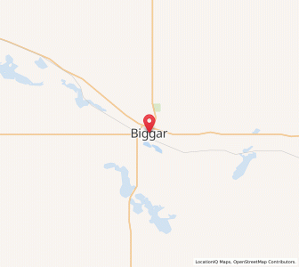 Map of Biggar, SaskatchewanSaskatchewan