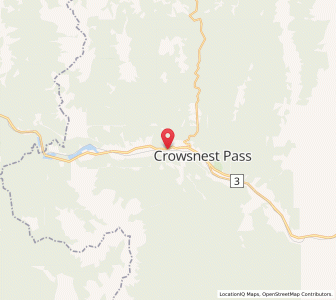 Map of Blairmore, AlbertaAlberta