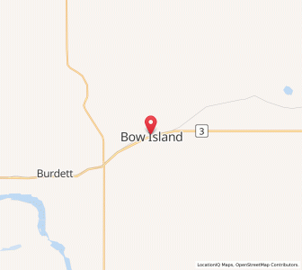 Map of Bow Island, AlbertaAlberta