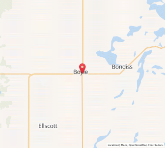 Map of Boyle, AlbertaAlberta
