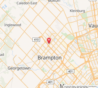 Map of Brampton, OntarioOntario