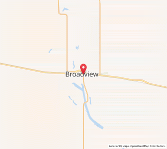 Map of Broadview, SaskatchewanSaskatchewan