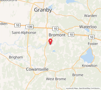 Map of Bromont, QuebecQuebec