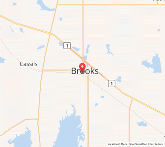 Map of Brooks, AlbertaAlberta