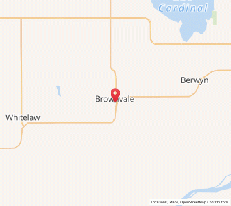 Map of Brownvale, AlbertaAlberta