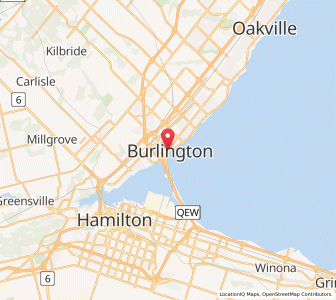 Map of Burlington, OntarioOntario