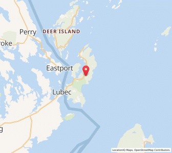 Map of Campobello Island, New BrunswickNew Brunswick