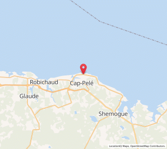 Map of Cap-Pelé, New BrunswickNew Brunswick