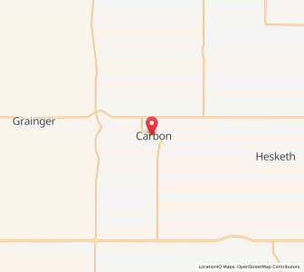 Map of Carbon, AlbertaAlberta