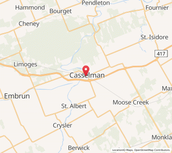 Map of Casselman, OntarioOntario