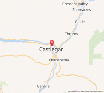 Map of Castlegar, British ColumbiaBritish Columbia