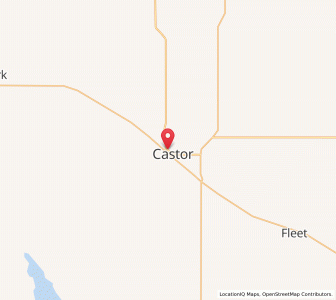 Map of Castor, AlbertaAlberta