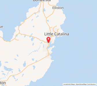 Map of Catalina, Newfoundland & LabradorNewfoundland and Labrador