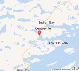 Map of Centreville-Wareham-Trinity, Newfoundland & LabradorNewfoundland and Labrador