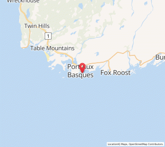 Map of Channel-Port aux Basques, Newfoundland & LabradorNewfoundland and Labrador