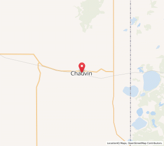 Map of Chauvin, AlbertaAlberta