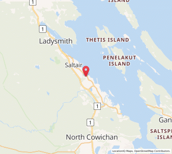 Map of Chemainus, British ColumbiaBritish Columbia