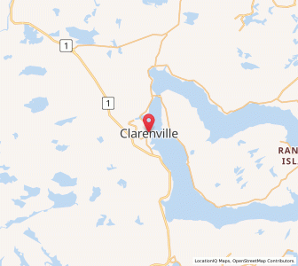 Map of Clarenville, Newfoundland & LabradorNewfoundland and Labrador