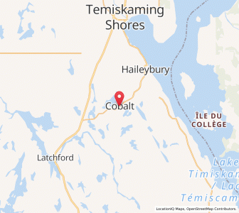 Map of Cobalt, OntarioOntario