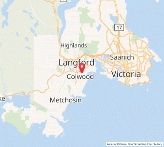 Map of Colwood, British ColumbiaBritish Columbia