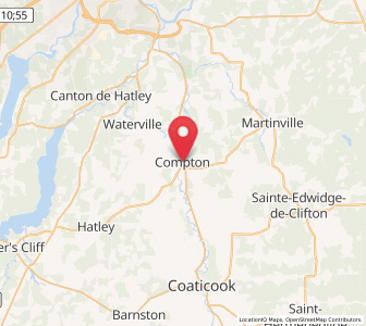Map of Compton, Quebec