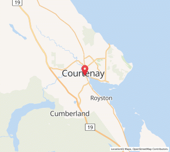 Map of Courtenay, British ColumbiaBritish Columbia