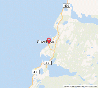 Map of Cow Head, Newfoundland & LabradorNewfoundland and Labrador