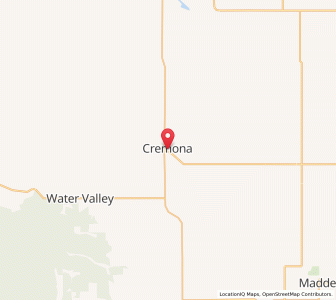 Map of Cremona, AlbertaAlberta