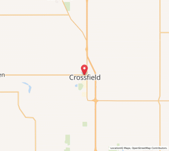 Map of Crossfield, AlbertaAlberta