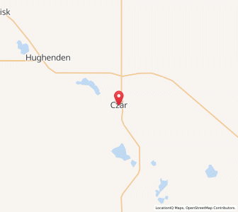 Map of Czar, AlbertaAlberta