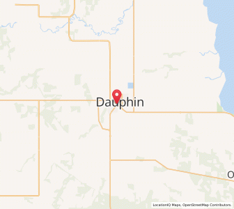 Map of Dauphin, ManitobaManitoba