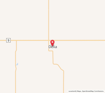 Map of Delia, AlbertaAlberta