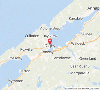 Map of Digby, Nova ScotiaNova Scotia