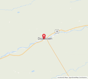 Map of Doaktown, New BrunswickNew Brunswick