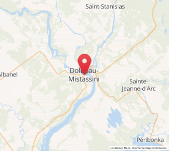 Map of Dolbeau-Mistassini, Quebec