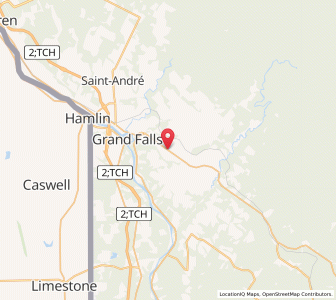 Map of Drummond, New BrunswickNew Brunswick