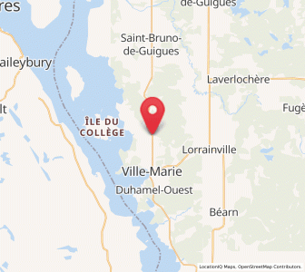 Map of Duhamel-Ouest, Quebec