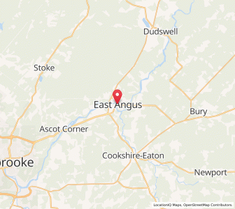 Map of East Angus, QuebecQuebec