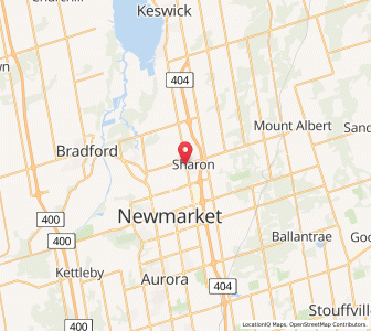 Map of East Gwillimbury, OntarioOntario