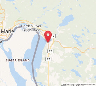 Map of Echo Bay, Ontario