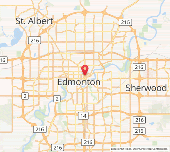Map of Edmonton, AlbertaAlberta