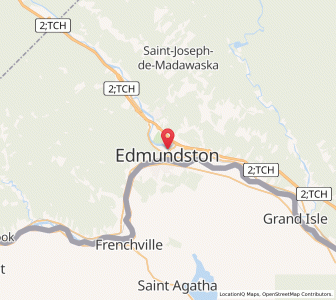Map of Edmundston, New BrunswickNew Brunswick