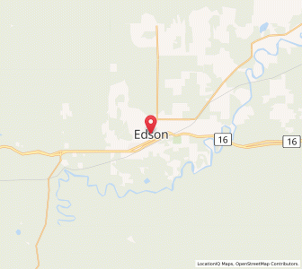 Map of Edson, AlbertaAlberta