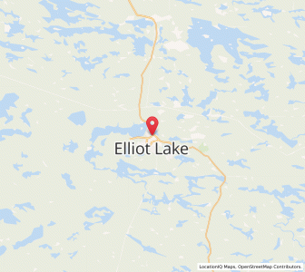 Map of Elliot Lake, OntarioOntario