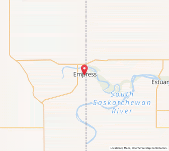Map of Empress, AlbertaAlberta