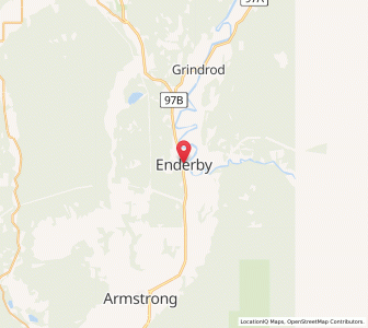 Map of Enderby, British ColumbiaBritish Columbia