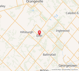Map of Erin, OntarioOntario