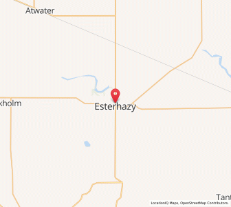 Map of Esterhazy, SaskatchewanSaskatchewan