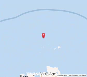 Map of Fogo Island, Newfoundland & LabradorNewfoundland and Labrador